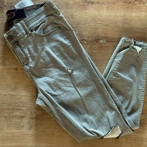 Torrid Bombshell Super Soft Skinny Jeans in Smoke and Mirrors Grey Sz 16